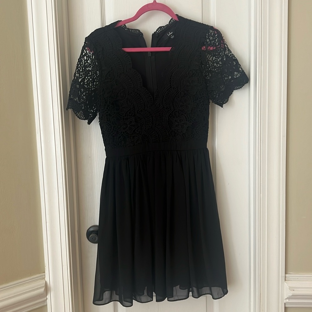 Black Lace Cocktail Dress